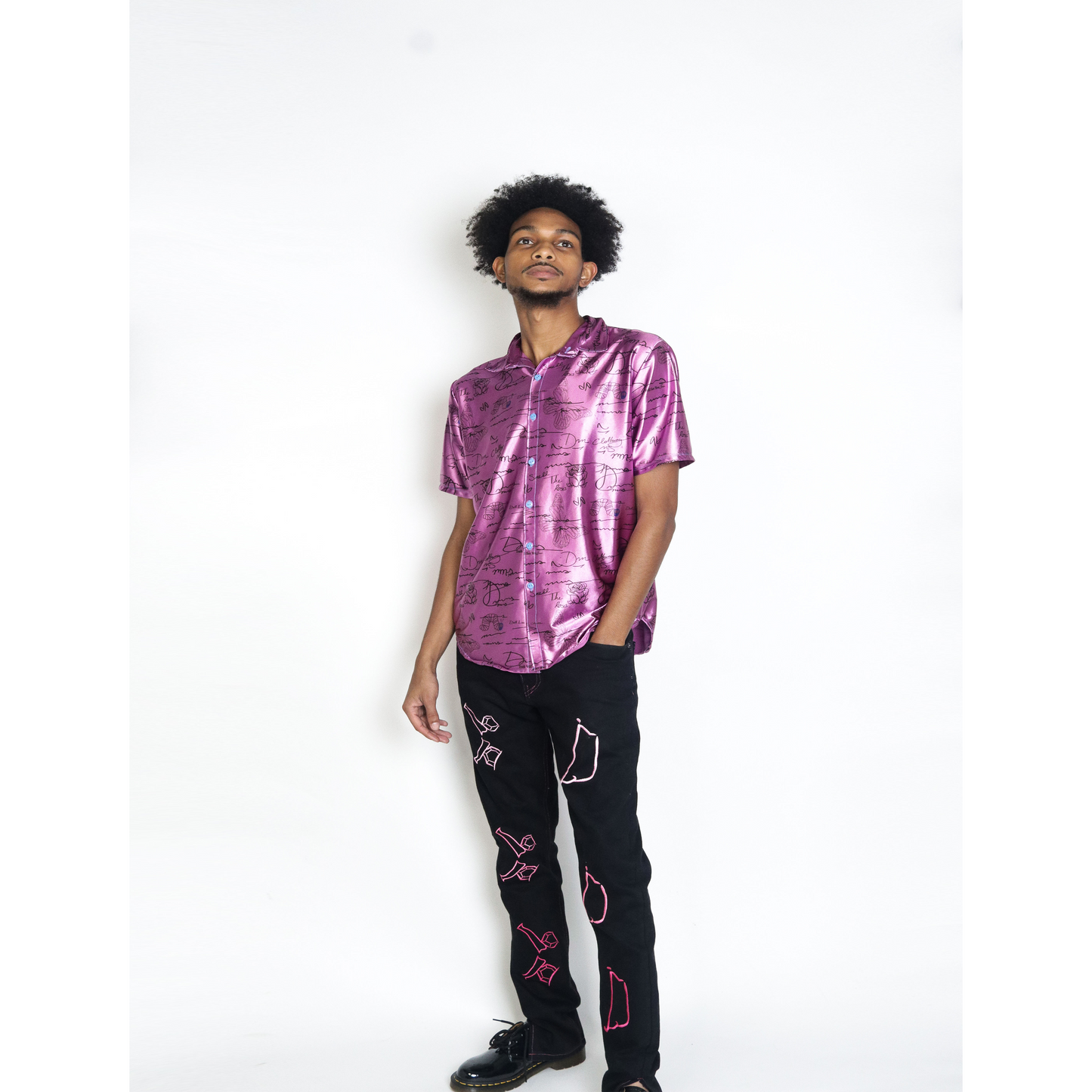 DMNS® 'Signature' Silk Printed Button- Up (Men's)