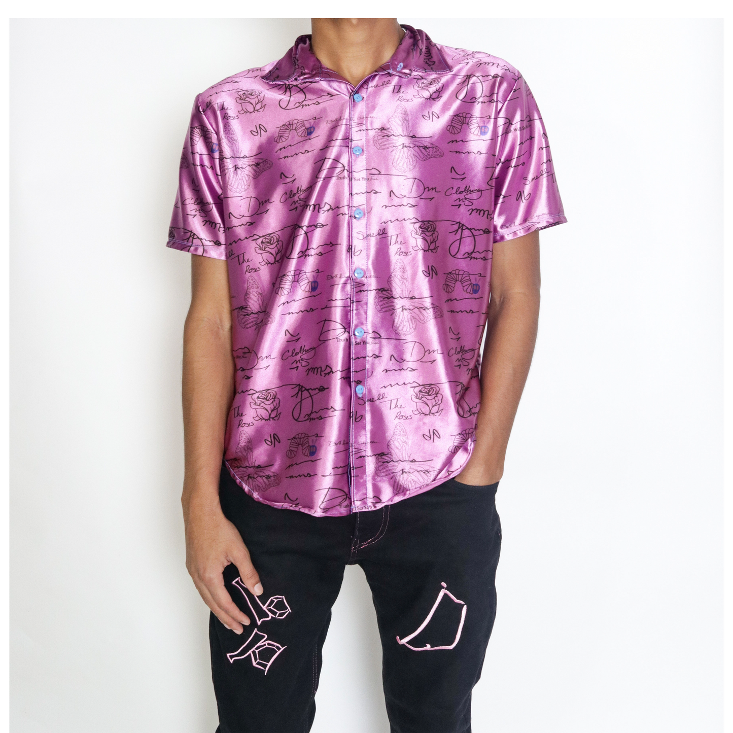 DMNS® 'Signature' Silk Printed Button- Up (Men's)